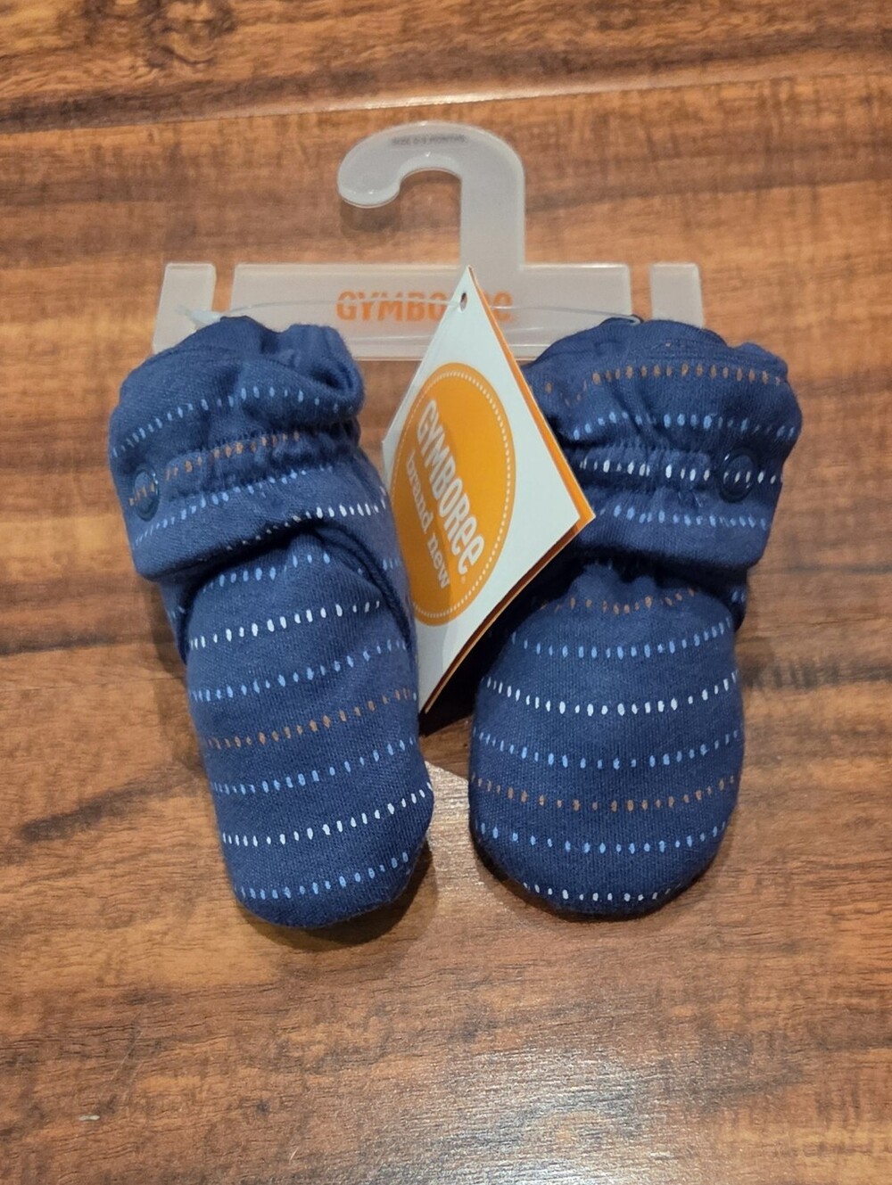 Gymboree NWT 0-3 Month Blue Hooded Sweatshirt, Pants, Striped Bodysuit & Booties - Picture 13 of 15